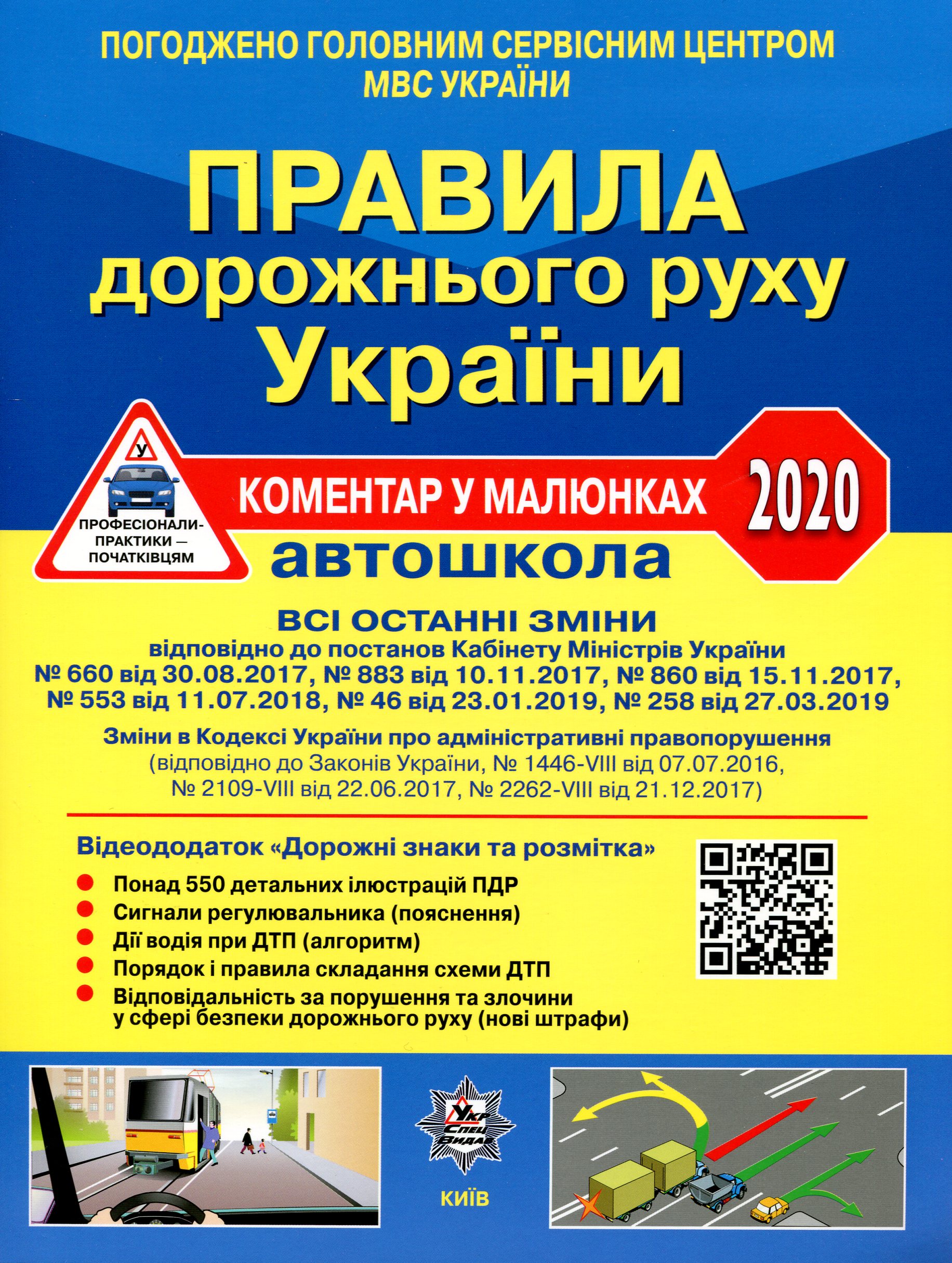 Правила дорожнього руху України 2020. Коментар у малюнках