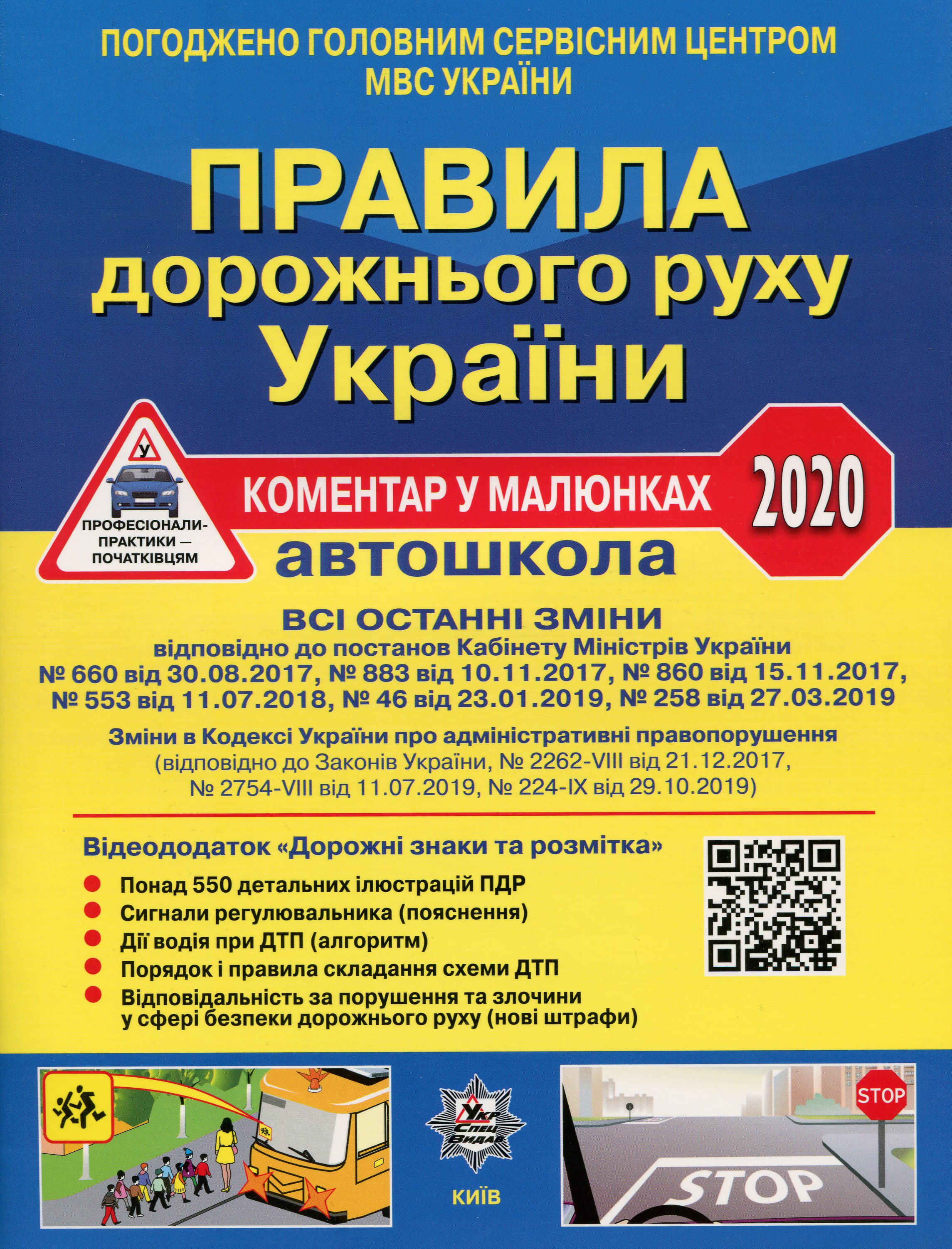 Правила дорожнього руху України 2020. Коментар у малюнках