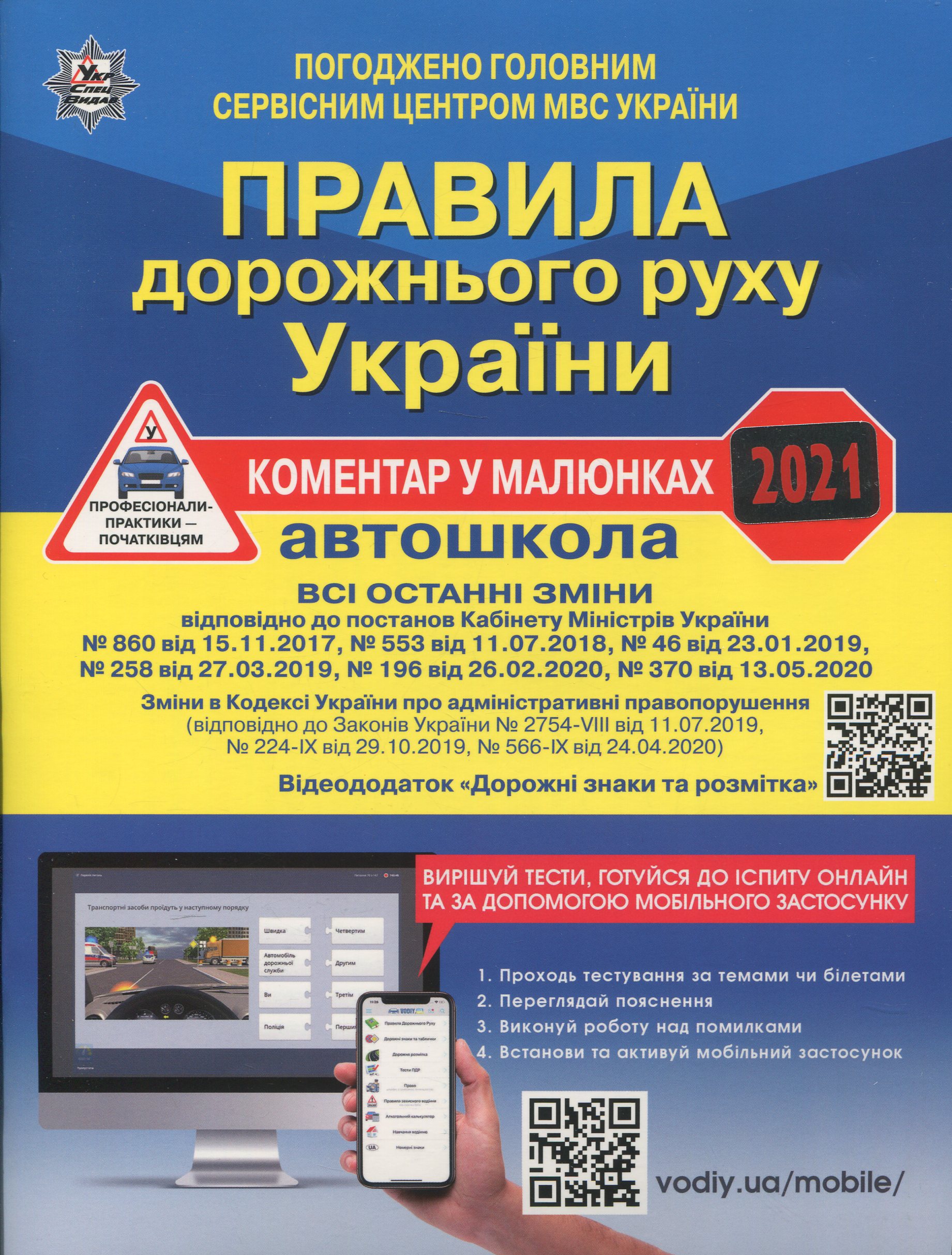 Правила дорожнього руху України 2021. Автошкола. Коментар в малюнках 