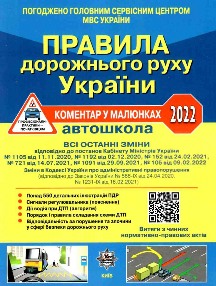 ПДР України 2022. Коментар в малюнках (Постанова 601 від 10.05.22)