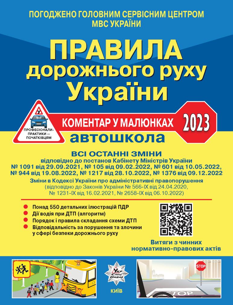 Правила дорожнього руху України 2023. Коментар в малюнках