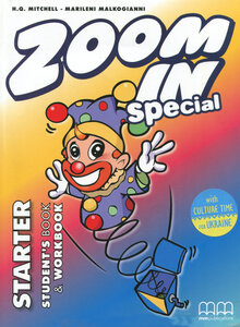 Комплект книг «Zoom in Starter. Student's Book & Workbook with CD-ROM and Culture Time for Ukraine (підручник+роб.зошит+аудіодиск+українознавчий матеріал)
