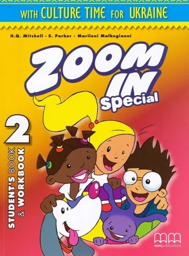 Комплект книг «Zoom in special 2. Student's Book & Workbook with CD-ROM and Culture Time for Ukraine (підручник+роб.зошит+аудіодиск+українознавчий матеріал)