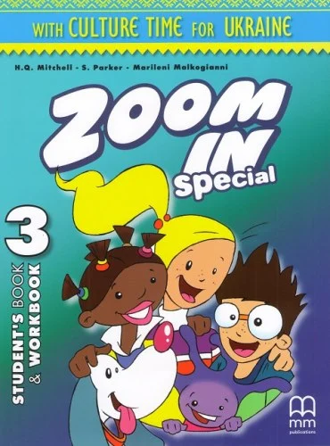 Комплект книг «Zoom in special 3. Student's Book & Workbook with CD-ROM and Culture Time for Ukraine (підручник+роб.зошит+аудіодиск+українознавчий матеріал)
