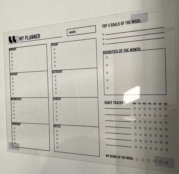 Настінний планер (із маркером)