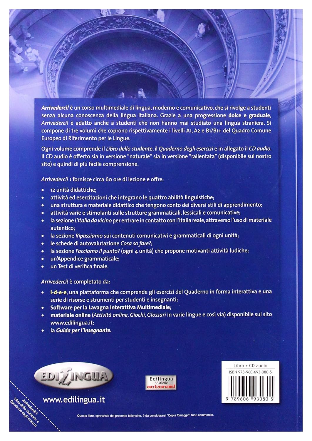 Посібник «Arrivederci! 1 Libro dello studente ed esercizi + CD audio (підручник + роб.зошит+аудіодиск)