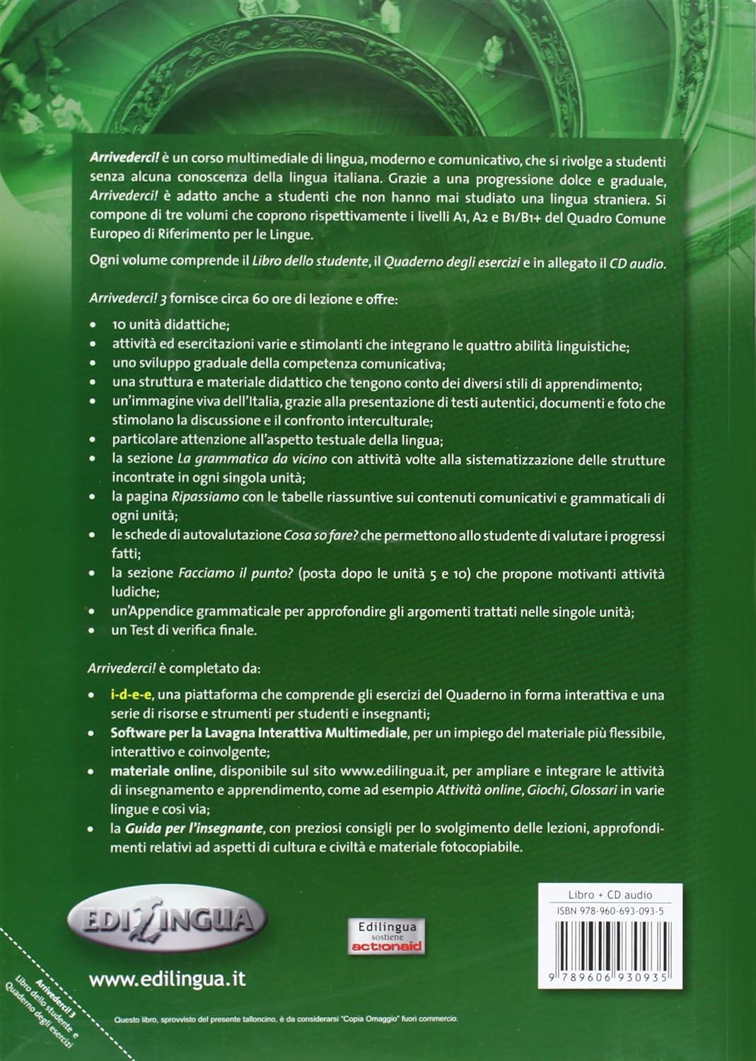 Посібник «Arrivederci! 3 Libro dello studente ed esercizi + CD audio (підручник + роб.зошит+аудіодиск)