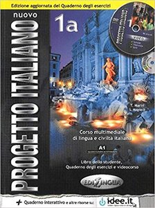 Посібник «Progetto Italiano Nuovo 1A. Libro&Quaderno + CD Audio (підручник+робочий зошит+аудіодиск)
