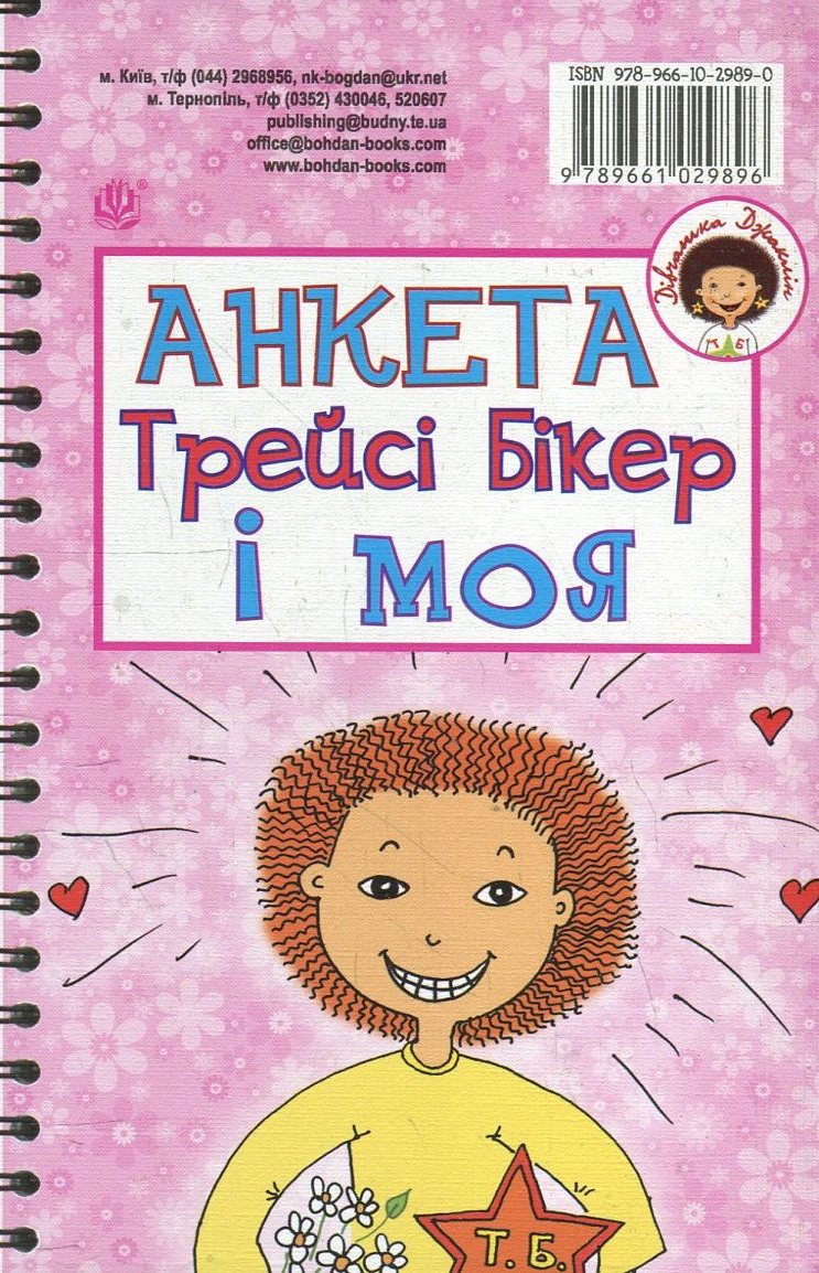 Анкета Трейсі Бікер і моя - Анкета для друзів