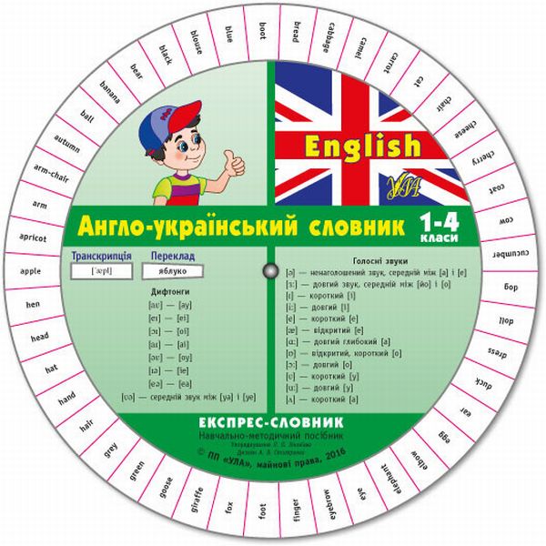 Експрес-словник. English. Англо-український словник. 1-4 класи
