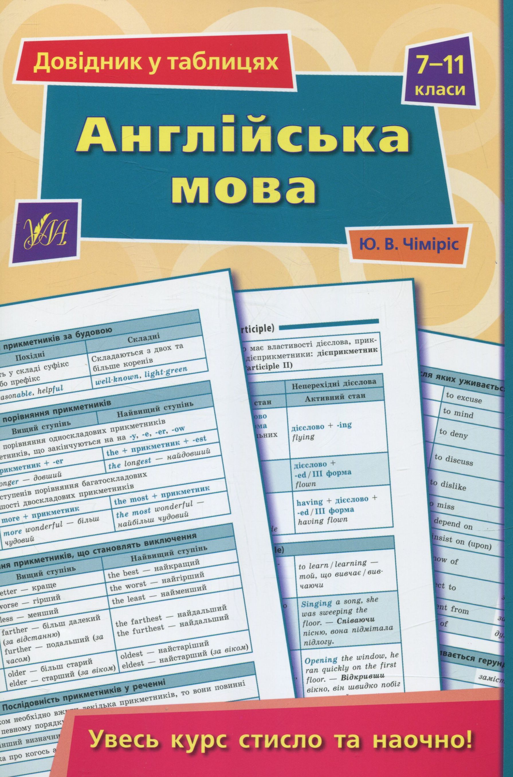 Довідник у таблицях. Англійська мова. 7 – 11 класи