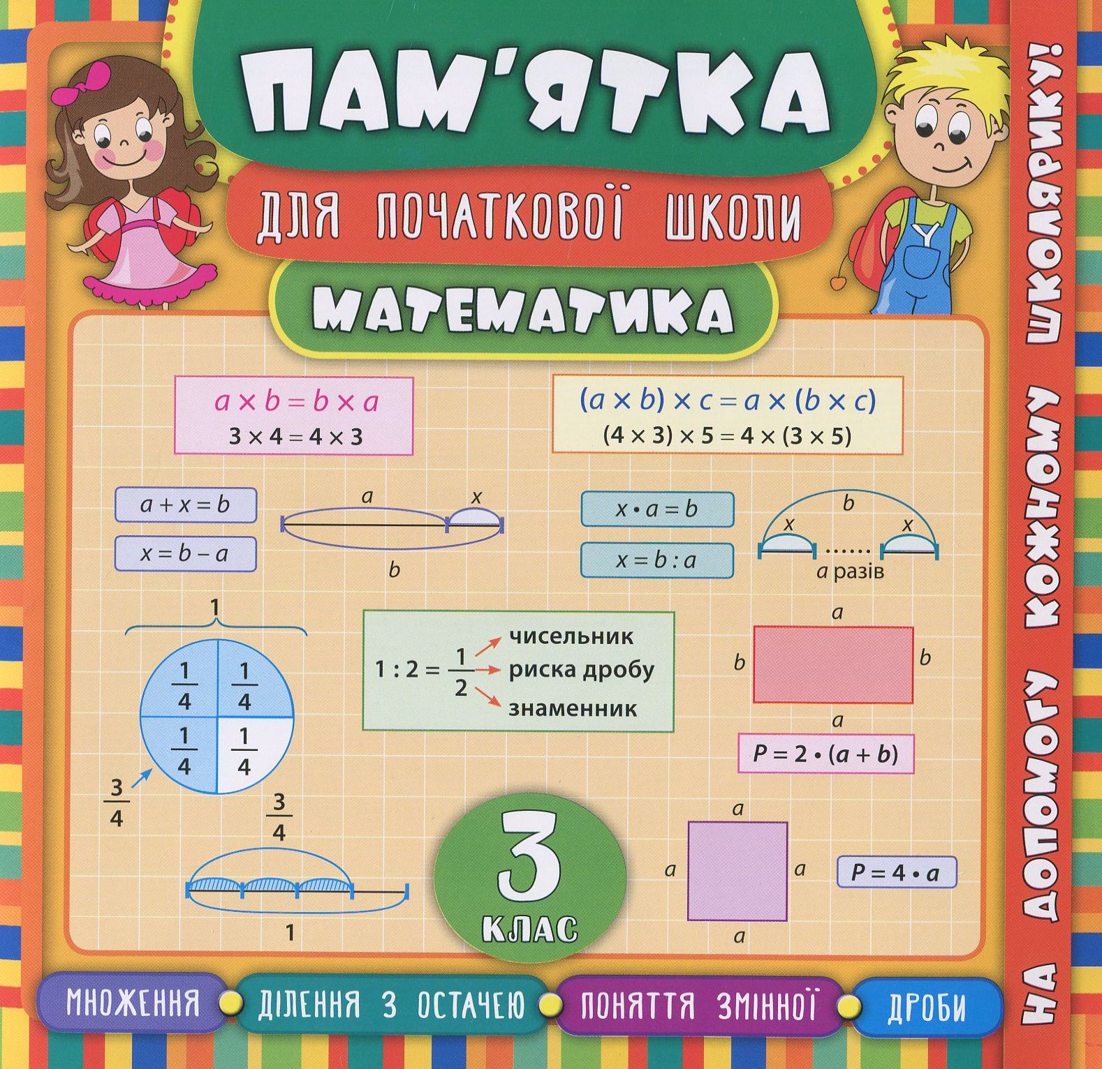 Пам’ятка для початкової школи. Математика. 3 клас