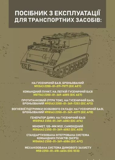 Посібник з експлуатації для транспортних засобів