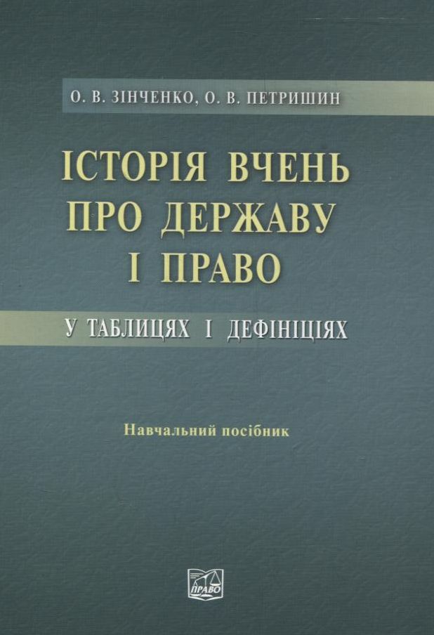 Історія вчень про державу і право у таблицях і дефініціях