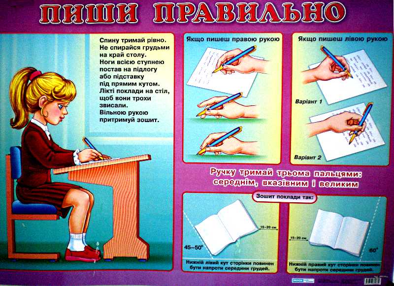 Плакат. Пиши правильно