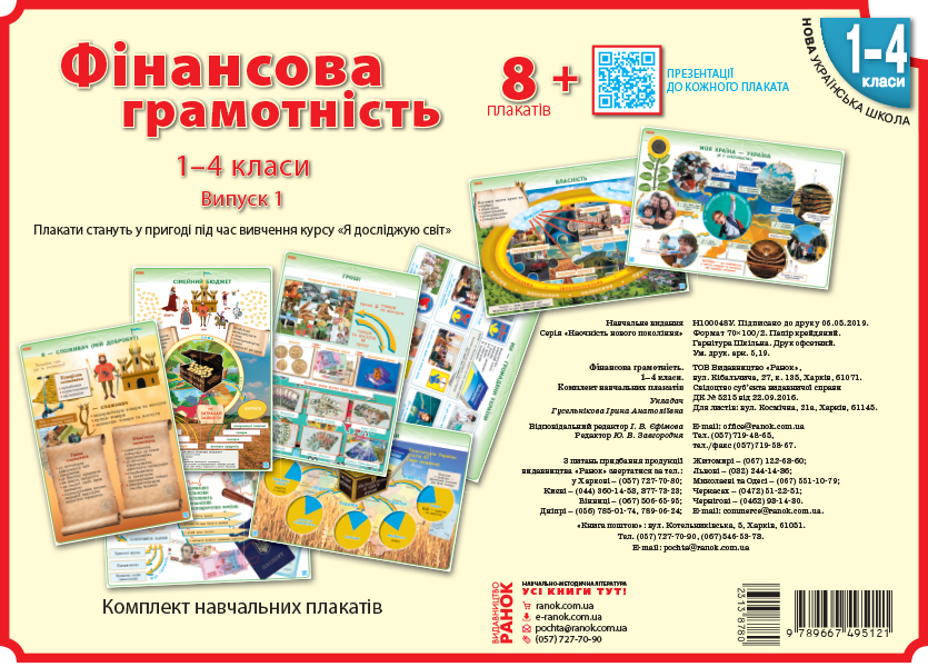 Фінансова грамотність 1-4 класи. Плакати