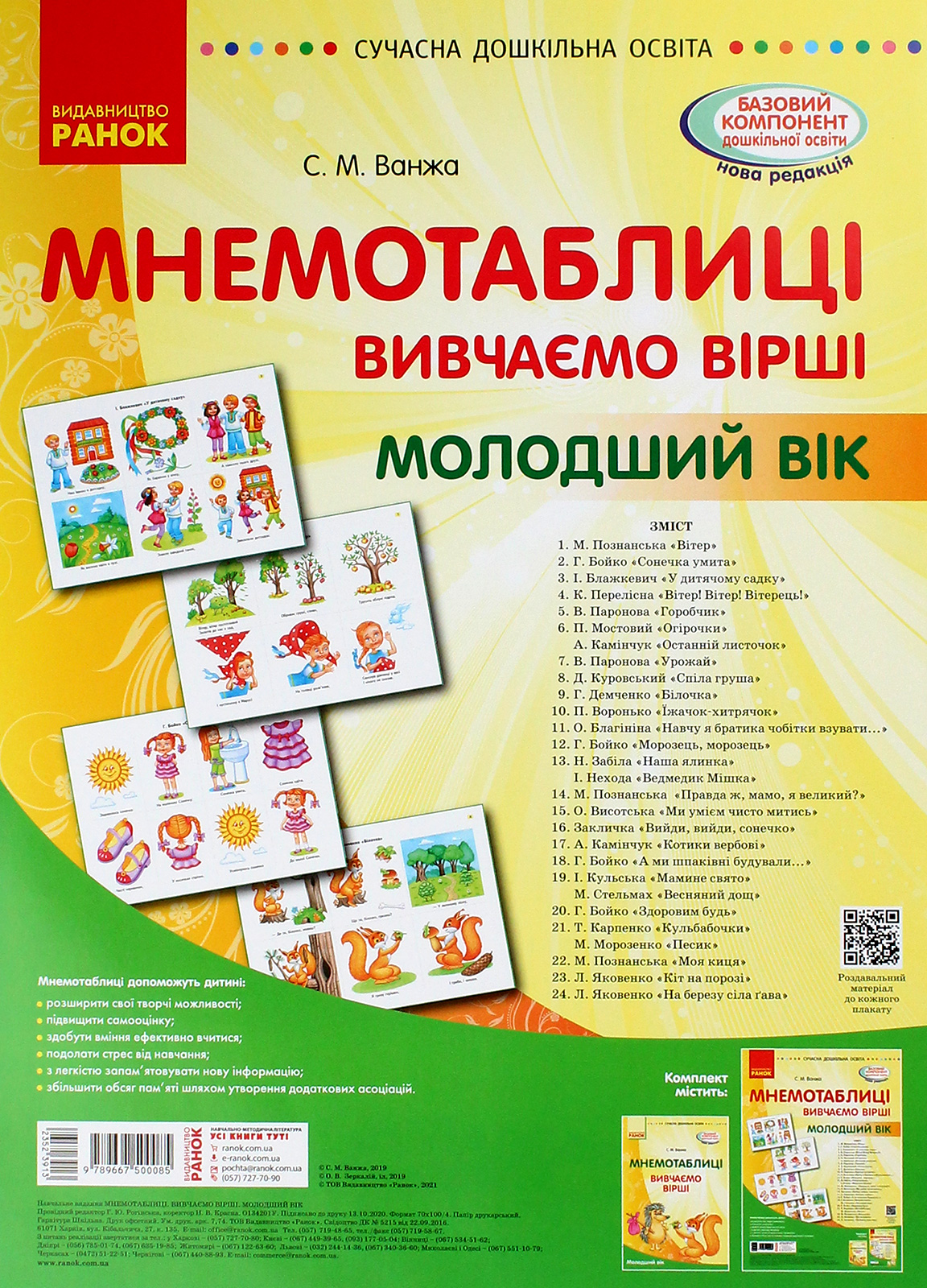 Мнемотаблиці. Вивчення віршів. Молодший вік