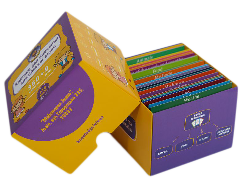 Картки «Картки для вивчення англійської мови «Ключики