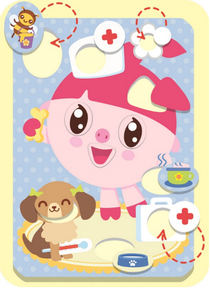 М'який конструктор «Малюшарики. Нюшенька»