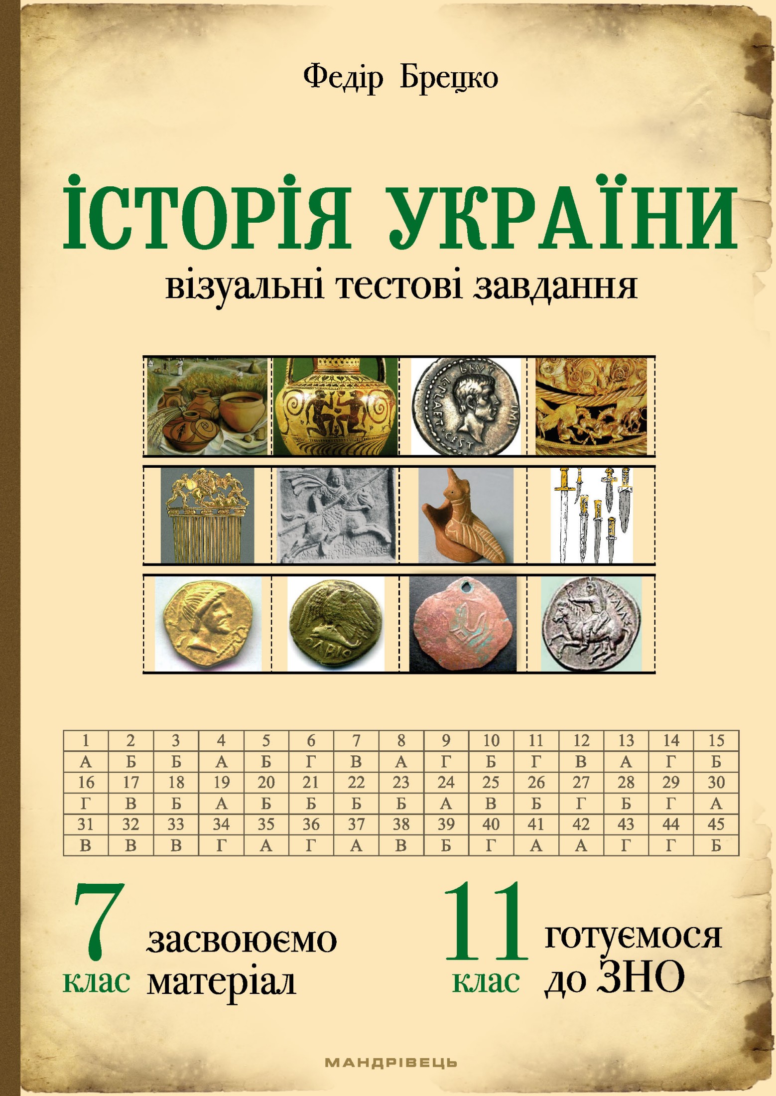 Історія України. Візуальні тестові завдання. 7 клас