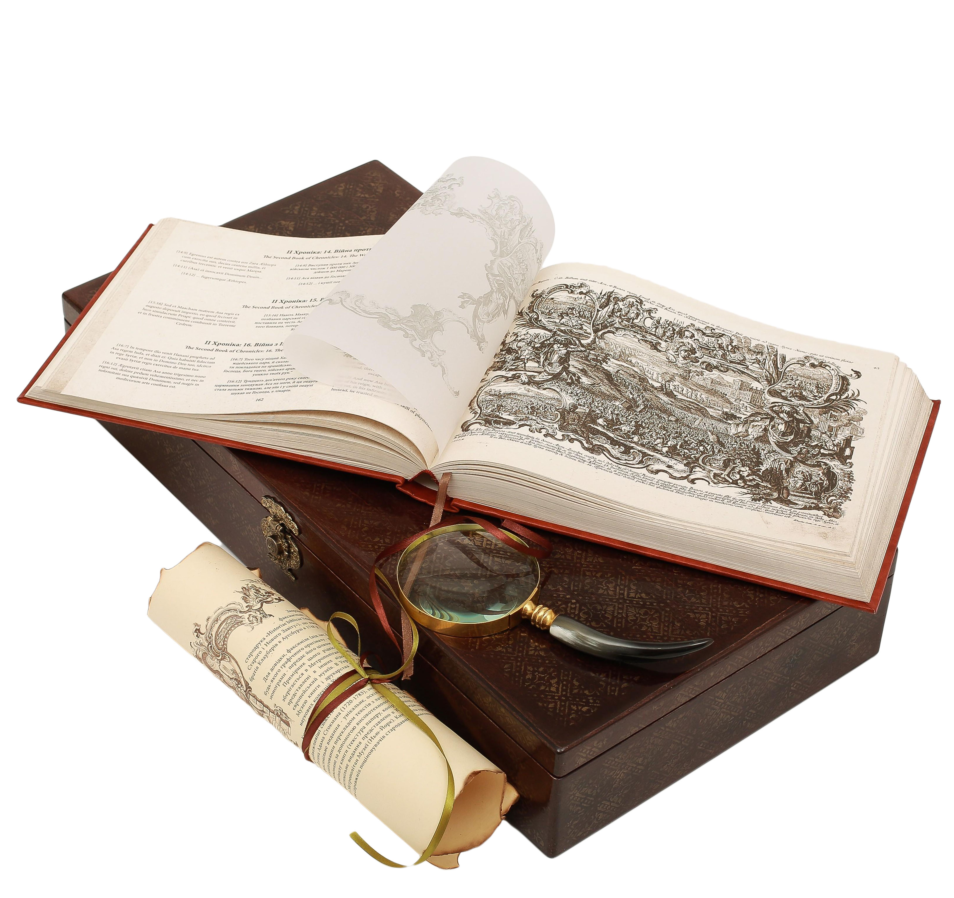 Historiae Biblicae Veteris et. Історія Біблії, Старого і Нового Заповіту (Факсимільне видання у подарунковій дерев'яній коробці з лупою)