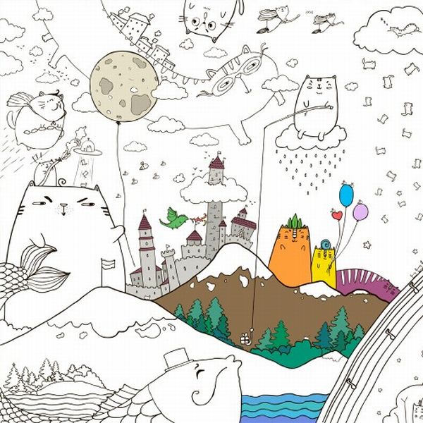 Дім, милий дім. Розмальовка XXL