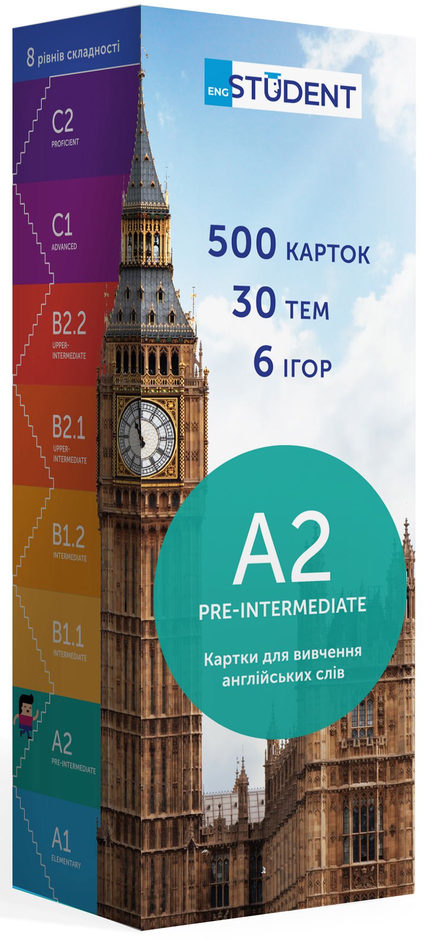 Посібник «Картки для вивчення англійської мови English Student Pre-Intermediate А2 New